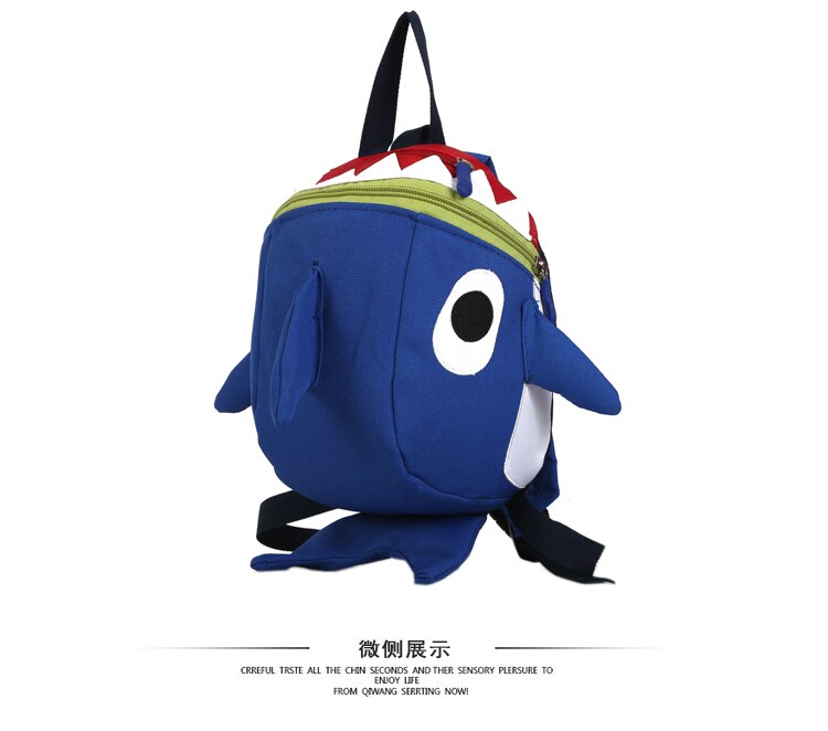 Mochila bonita con arnés de seguridad para bebés y dinosaurios, bolsa antipérdida para niños, mochila escolar resistente y cómoda extremadamente duradera: Azul
