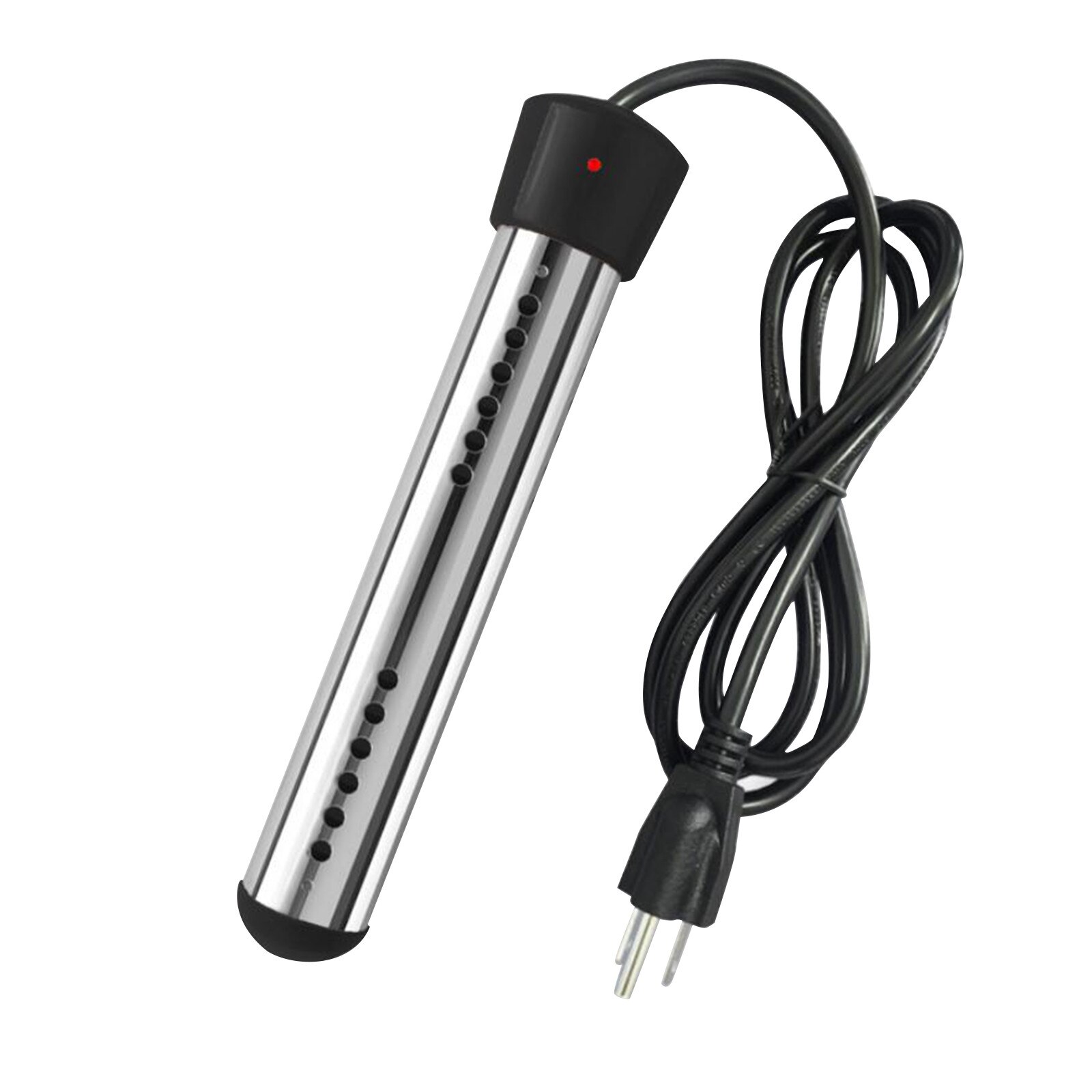 220V Water Heater Thermostat Floating Electric Water Heater Portable Immersion Suspension US Plug: Black