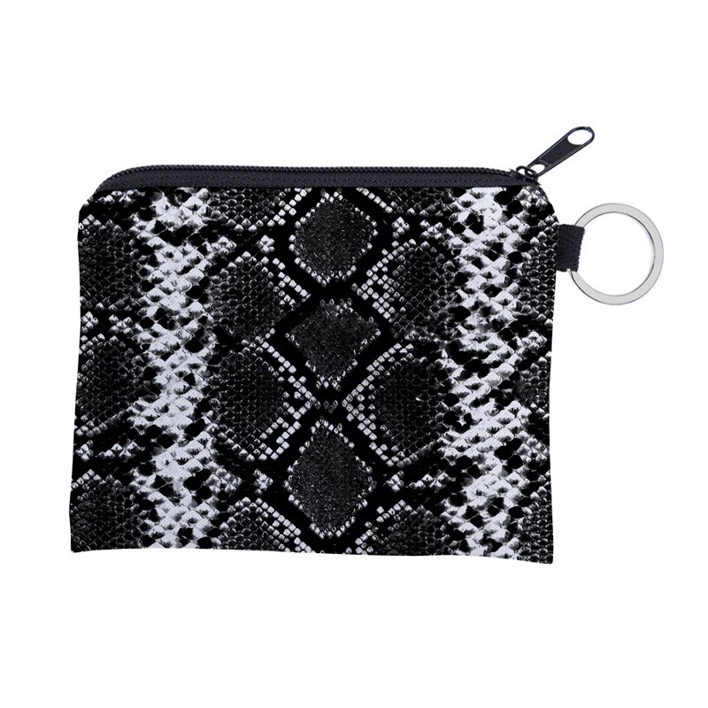 Jomtokoy-porte-monnaie étanche, impression Serpentine, pochette pour cartes, petite porte-monnaie à fermeture éclair, Mini portefeuille carré 3025