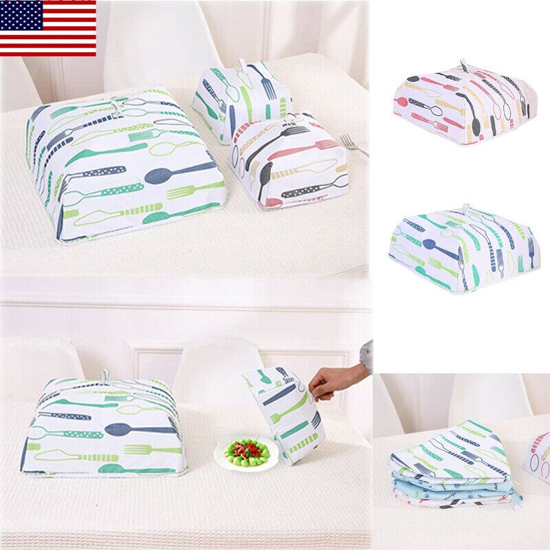 Foldable Food Cover BBQ Insulated Heat Preservation Resist Cold Dust Kitchen Fresh-keeping Lids