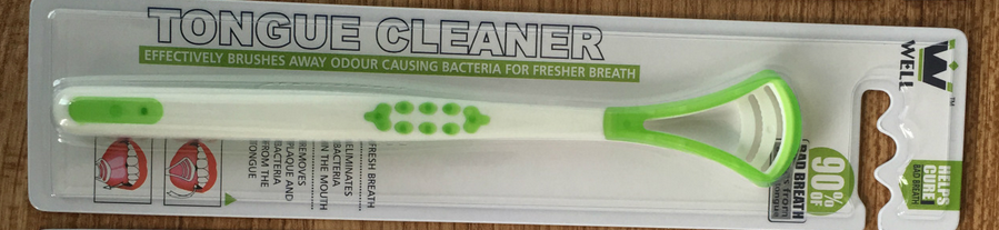 1 unids/pack de cepillo limpiador y rascador de lengua limpiador de lengua rascador de lengua para el Cuidado Oral higiene bucal mantener el aliento fresco: green