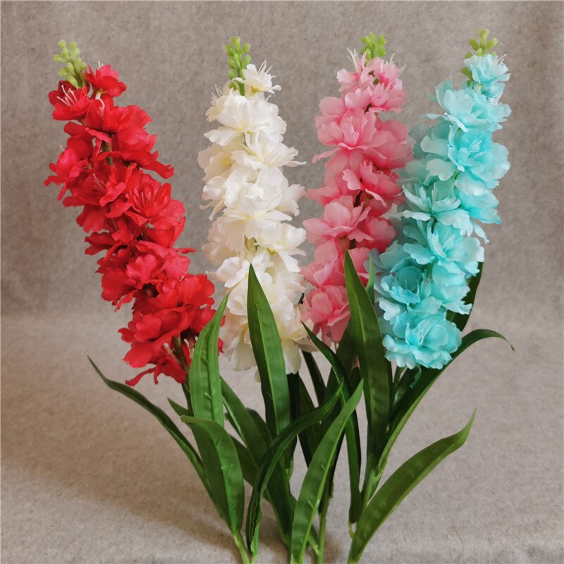 Fleur de jacinthe artificielle de 90cm, grande branche de fleurs artificielles pour automne, décoration de mariage pour la maison, couronne de fausses fleurs