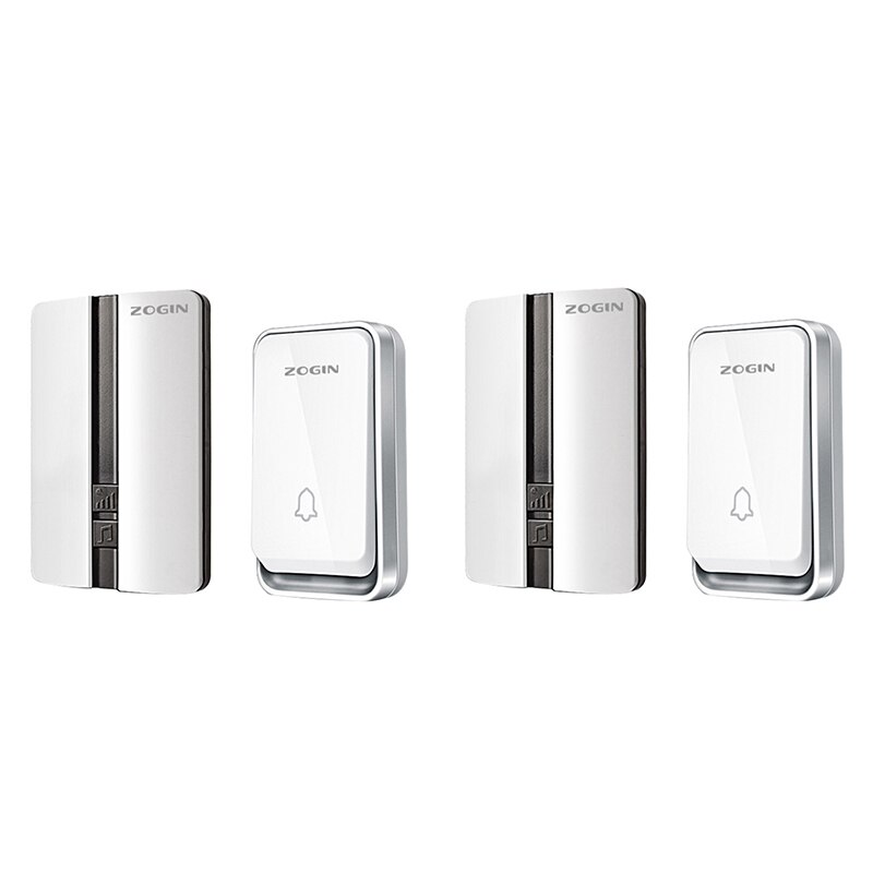 ZOGIN sonnette sans fil étanche sans batterie auto-alimenté système d'alarme de sécurité à domicile intelligent anneau de porte
