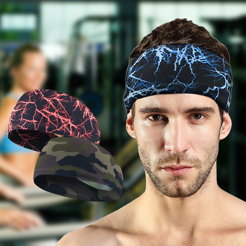 Fitness haarband heren dames zweetband training elastische sport hoofdband casual outdoor yoga stretch wrap hardlopen sportschool atletisch