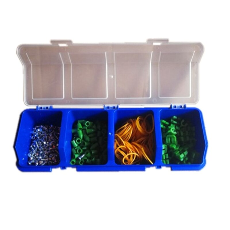 Plastic Tools Storage Box with Cover Parts Screw Toolbox Case Components Sorting HX6D