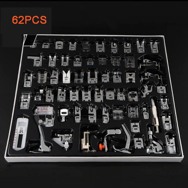 11/32/ 62pcs Household Sewing Machines Feet Kit Presser Foot For Brother Singer Janome Sewing Machine Spare Parts: 62PCS