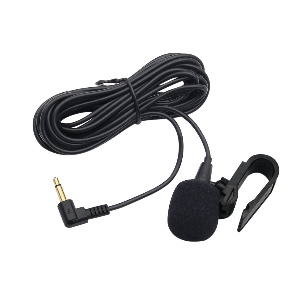 Samochodowy mikrofon audio 3,5 mm z klipsem i wtyczką Mic Stereo Mini Przewodowy mikrofon zewnętrzny do automatycznego radia DVD Profesjonalni profesjoniści o długości 3 m
