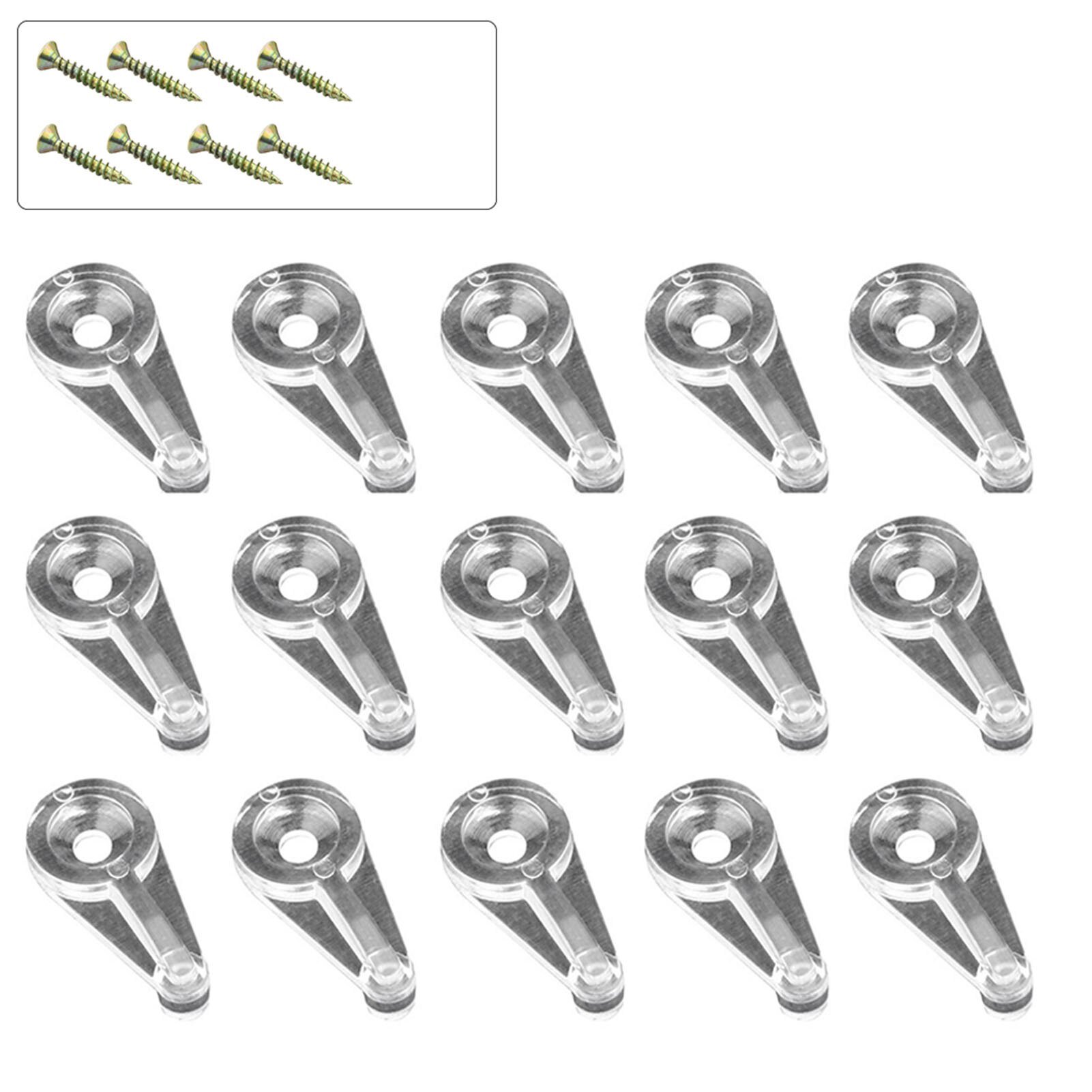 50Pcs Hardware Installeren Plastic Glas Retainer Clips Kit Windows Met Schroeven Kastdeur Vaste Houder Clear Accessoires: 1