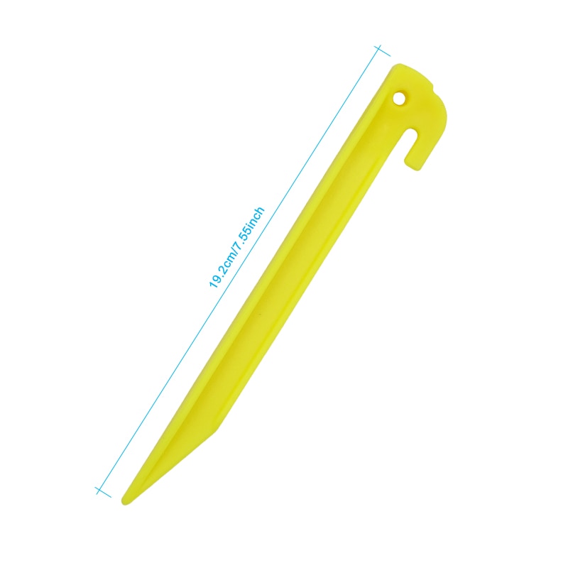 4 st tältpinnar plast tält stakar för sandstrand tält lätt säkerhetsnylon material 19 cm längd utomhus camping vandring