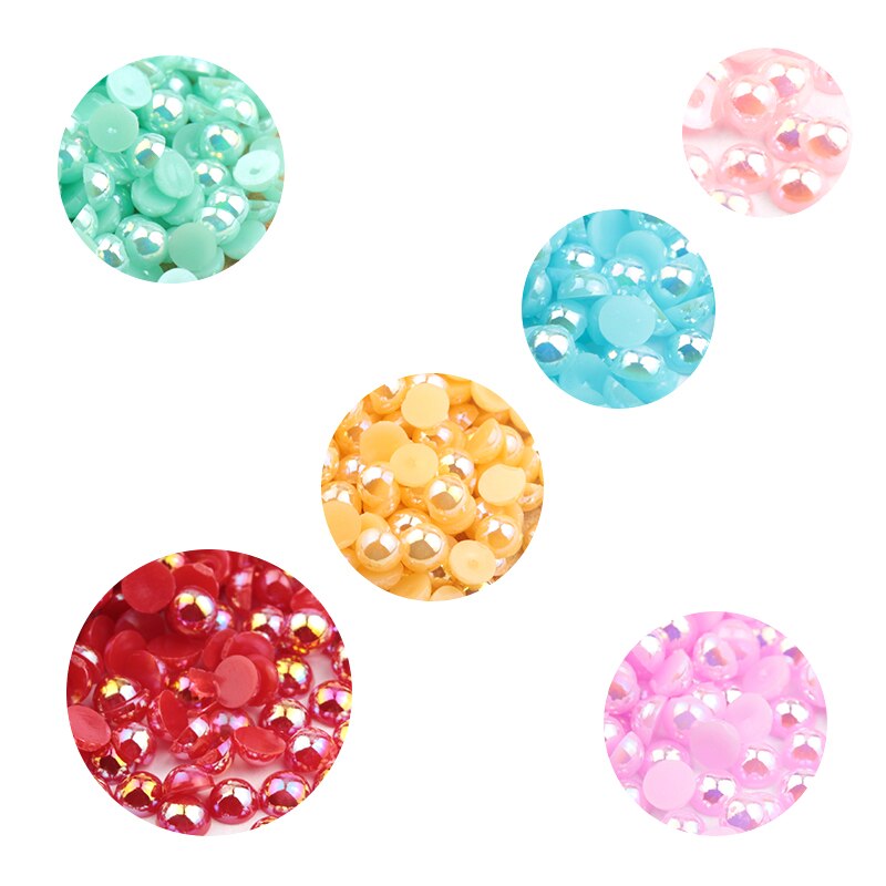 2880Pcs 6Mm Perles Acryliques À Facettes Perles Toupies 24 Couleurs
