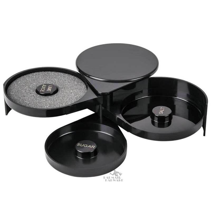 Plastic Bar Caddy Organizer Salt Box Glass Rimmer Condiment Dispenser Cup Holder Bar Tools