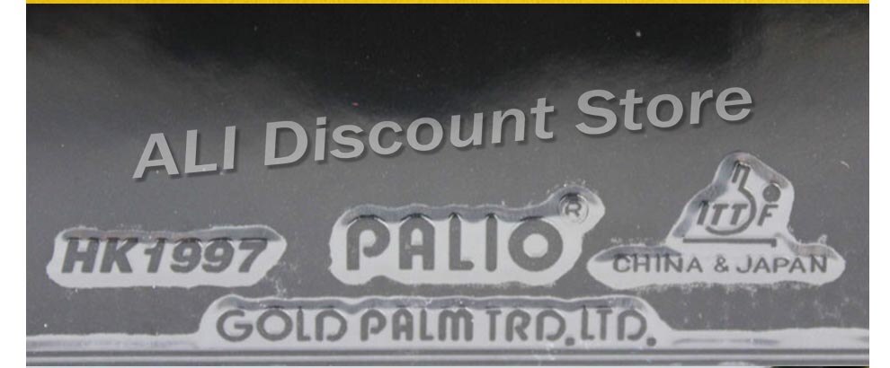 Palio HK1997 Gold Klebrig und HK1997 Biotech Pips Ich bin Tischtennis Gummi