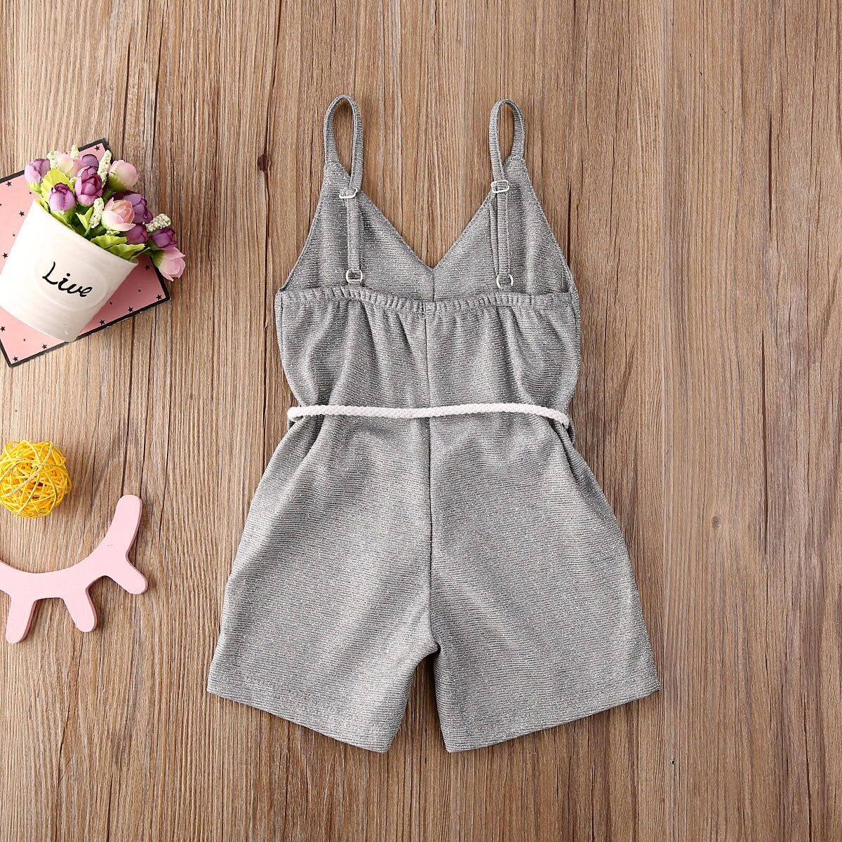Os toddler kids baby girls 12m-5t tøj bling romper jumpsuit sommer outfit solsuit