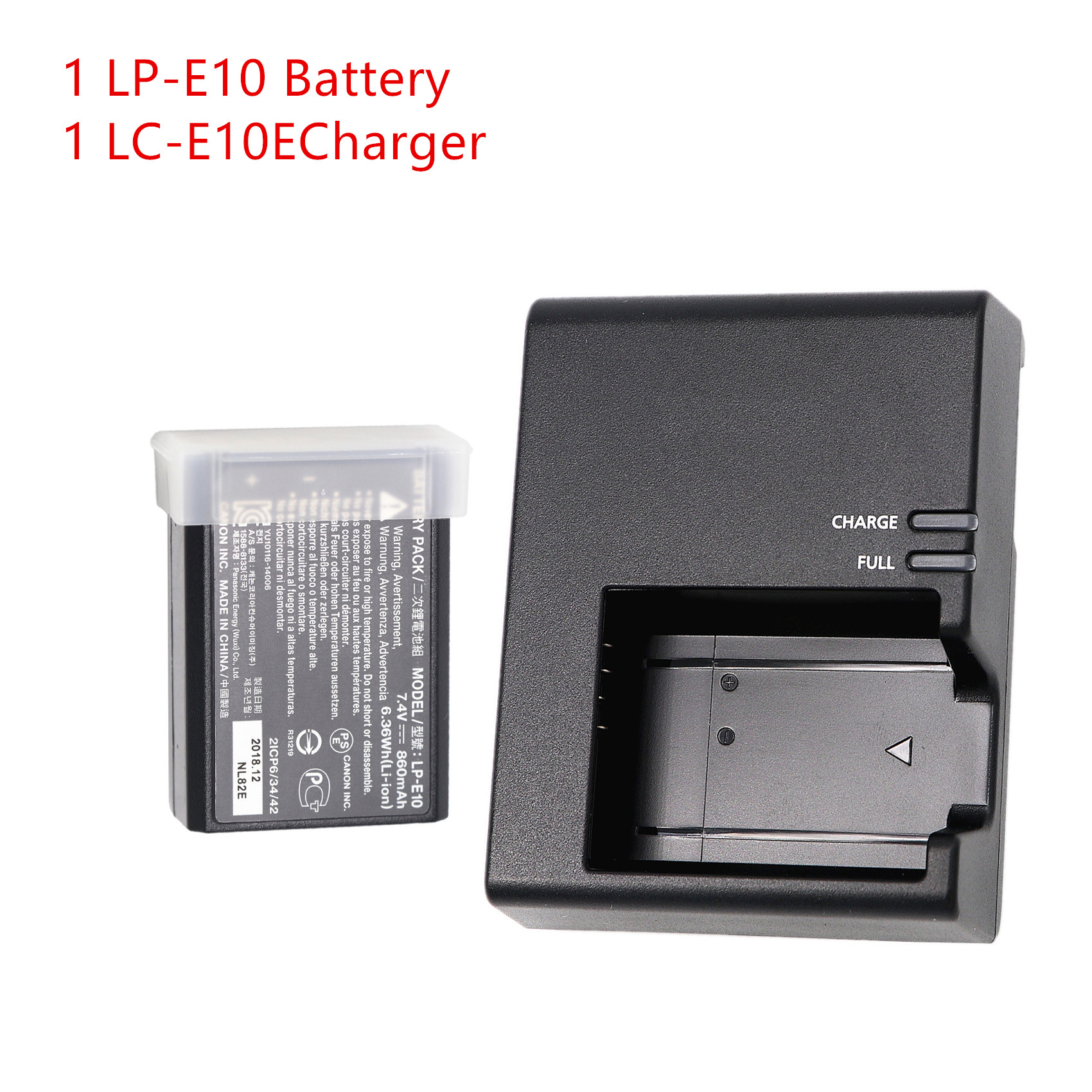 LP-E10 LPE10 Battery LC-E10E LCE10E Charger For Canon EOS 1100D 1200D 1300D 1500D 3000D KISS X50 X70 X80 Rebel T3 T5 T6: Blue