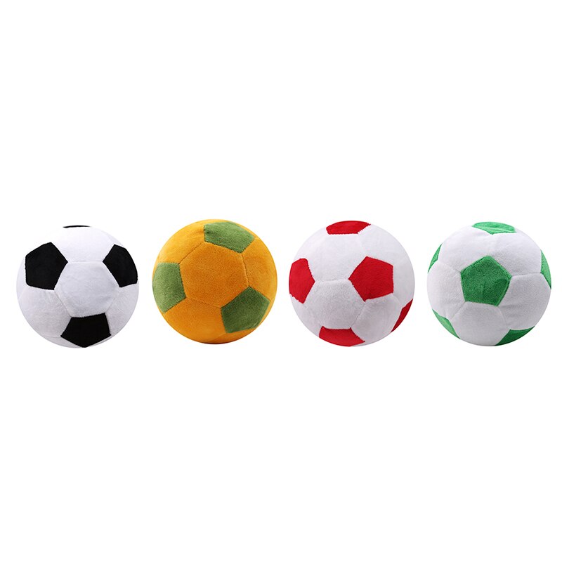 1 stk fodbold formet plys pude fodbold pude fluffy udstoppet plys kaste blødt slidstærkt sportslegetøj 4 farver