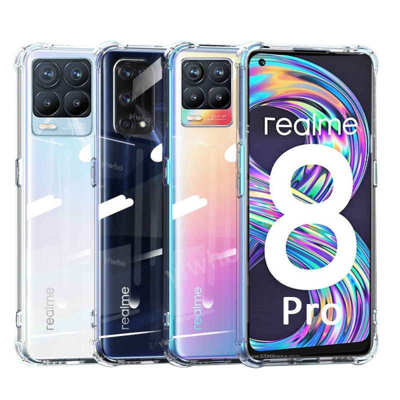 En verdadero yo 8 7 6 Pro para verdadero yo C21 verdadero yo 7i Realme-8-Pro 7 5G claro caja del teléfono de silicona a prueba de golpes caso Mi C 21 8Pro: realme c21