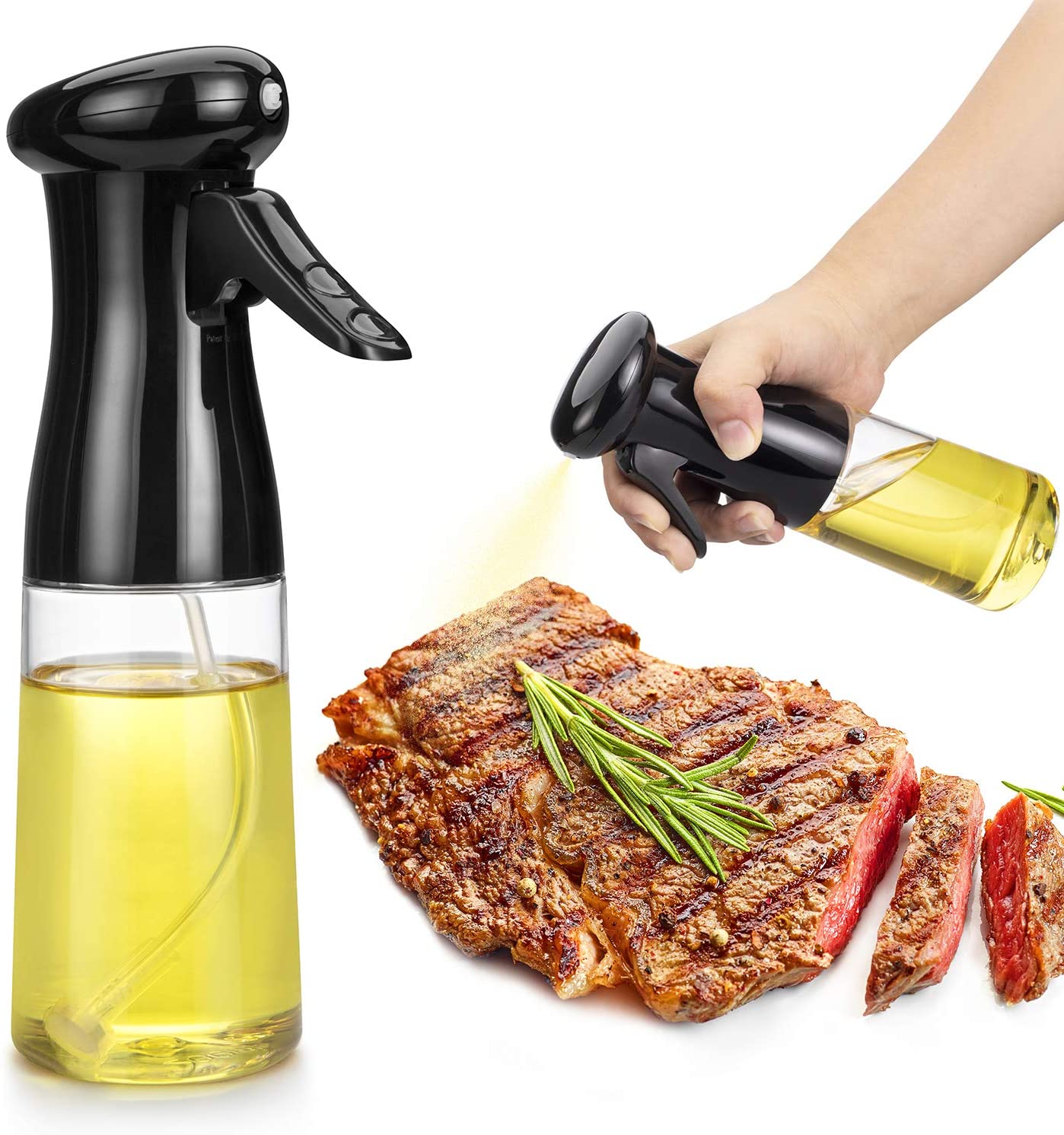 Oil Spray Bottle BBQ Grill Cooking Olive Oil Dispenser Bottle Vinegar Spritzer Bottles for Air Fryer Salad Frying Kitchen Tool