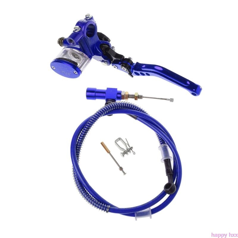 7/8 "22mm Motorrad CNC Hydraulische Kupplung Bausatz Hebel Meister Zylinder betroffen Öl Schlauch 125 ~ 250cc: Blau