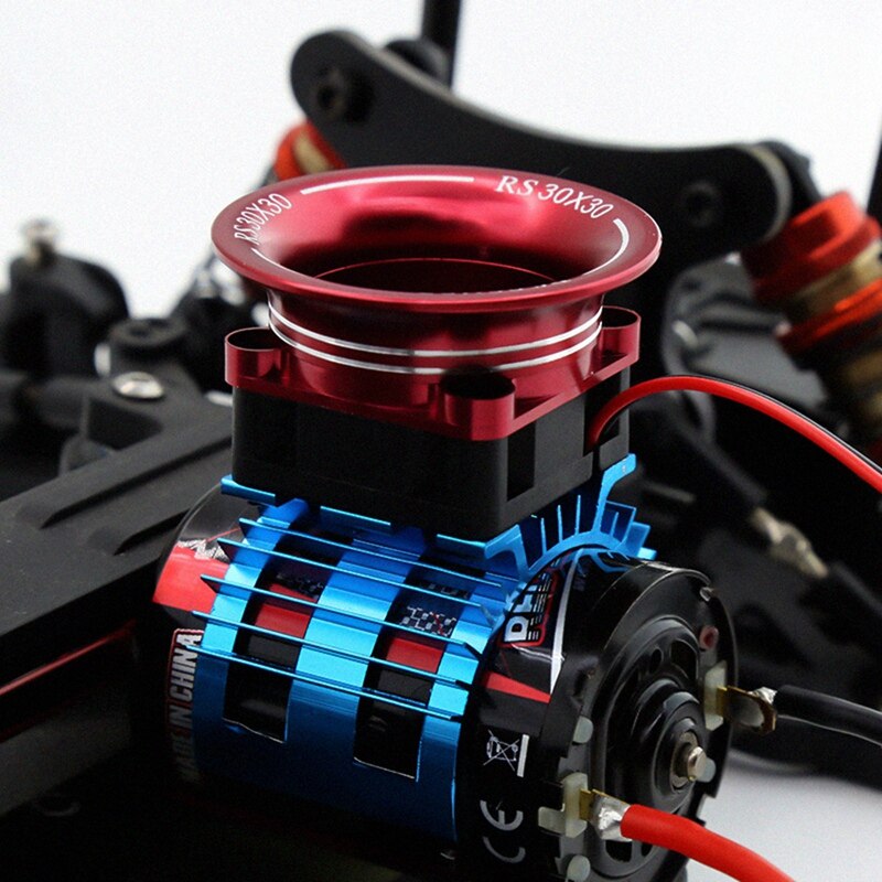 30X30 chłodzenie pokrywa wentylatora chłodzenie powietrzem kanał dla 540 550 3650 silnik/ESC chłodnica samochodowa 1/10 1/8 Sakura D3 D4 HSP HPI RC samochód