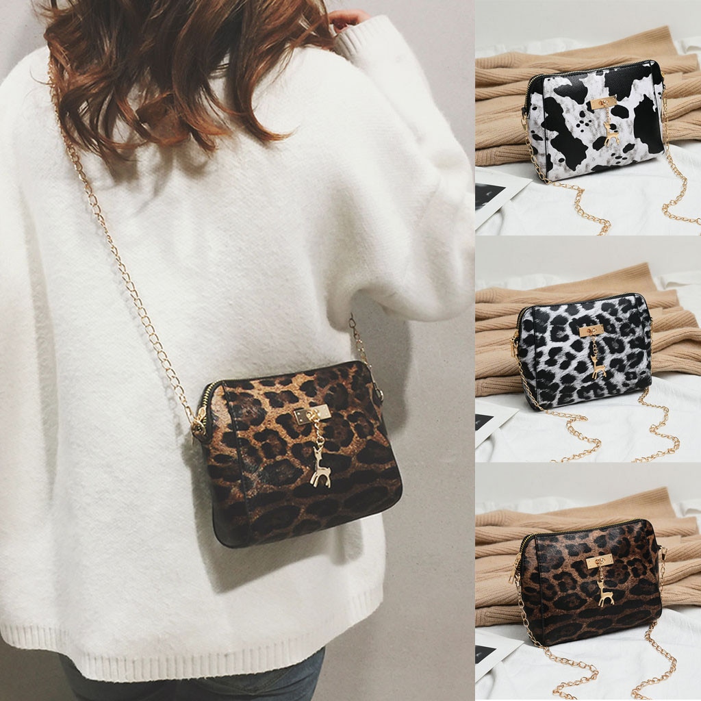 Dames Luipaard Print Fawn Hanger Shell Schoudertas Luipaard tassen Voor Vrouwen Messenger Bag Taschen Vrouwen # YY