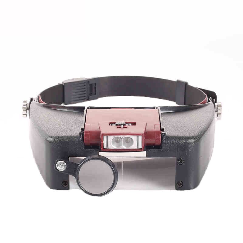 Commercial multifunctional magnifier LED lights can be read Head-mounted old man 10 times magnifying glass: Default Title