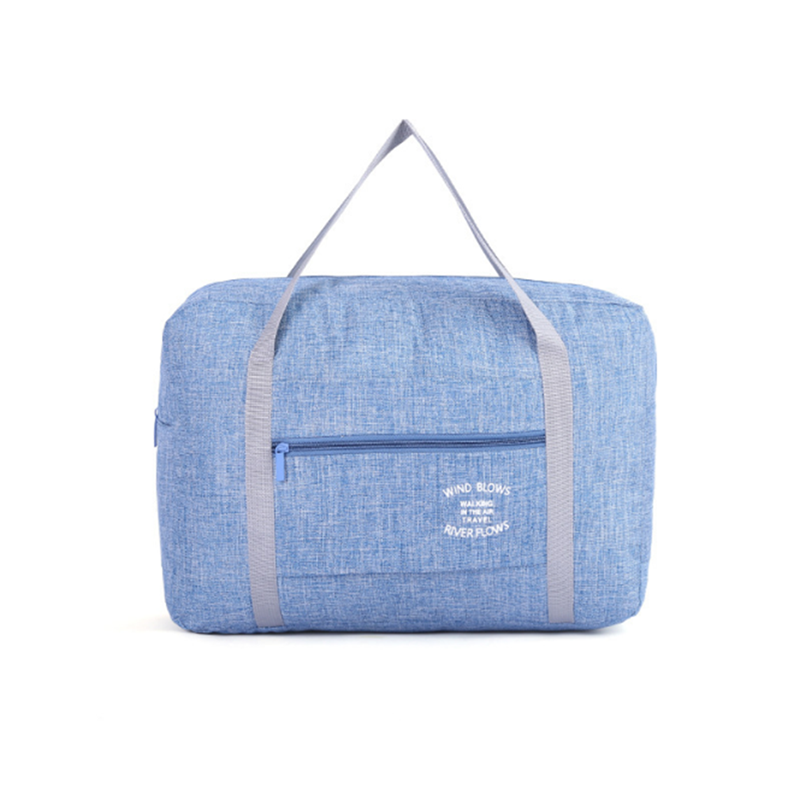 Bagage duffel tassen handbagage vrijetijdstas capaciteit reistas handbagage kleding tas opvouwbare handbagage tas: Lichtblauw