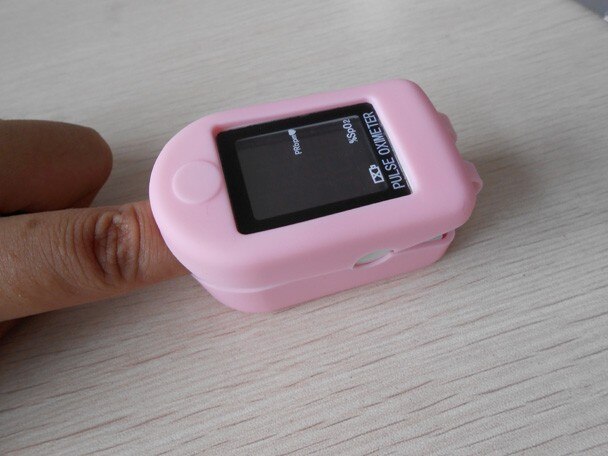 10 stk/pak silikonegummi cover til cms 50d fingerspids pulsoximeter vandtæt silikone etui til cms 50dl seks farver