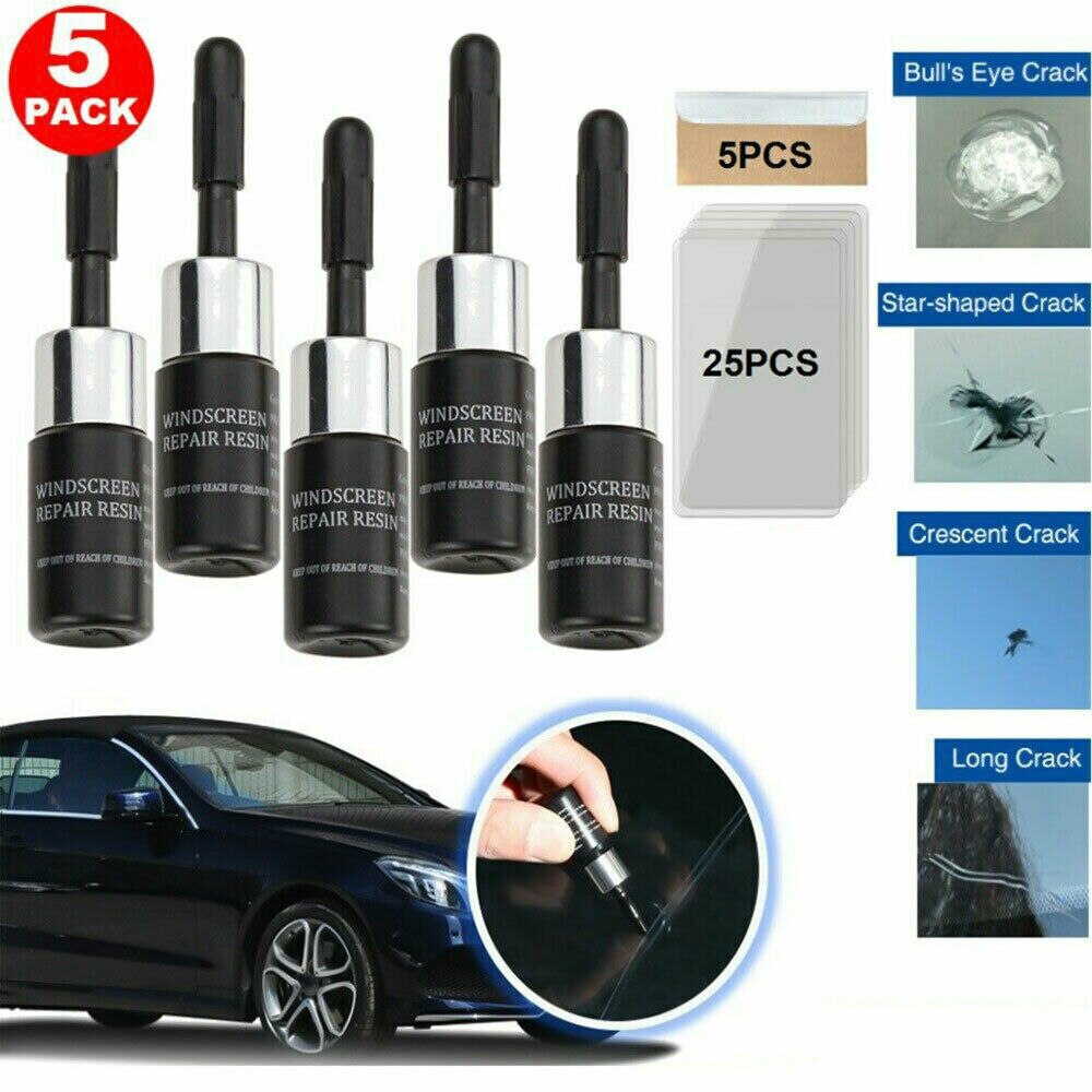 5pcs Automotive windscreen repair resin Car Glass Chip Crack Resin Set