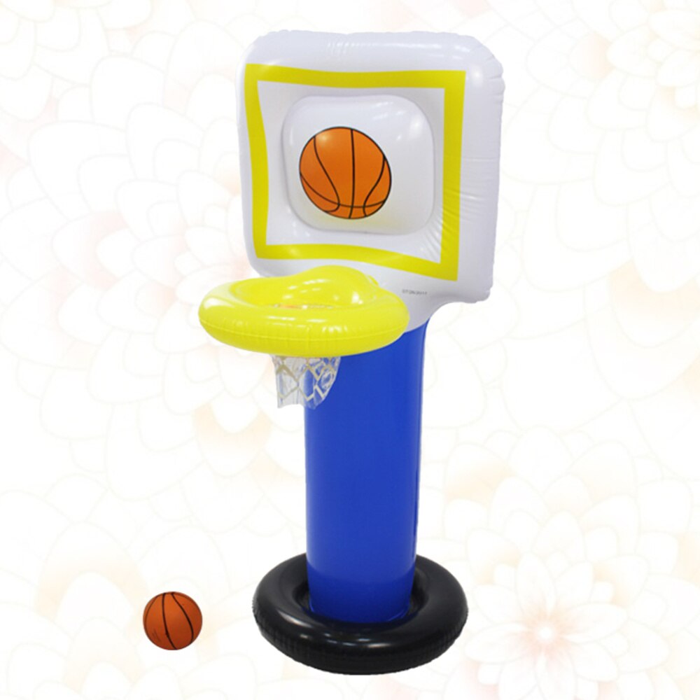 1pc Inflatable Toy Durable Portable Cartoon Sports Toy Basketball Hoop Basketball Stand for Garden Outdoor