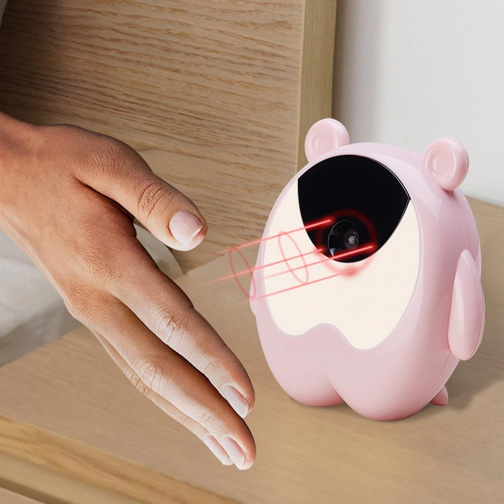 Durable Digital Clock USB Powered Adjustable ABS Cute Bear Alarm Clock Night Light for Home Bedroom Office Atmospheres Light