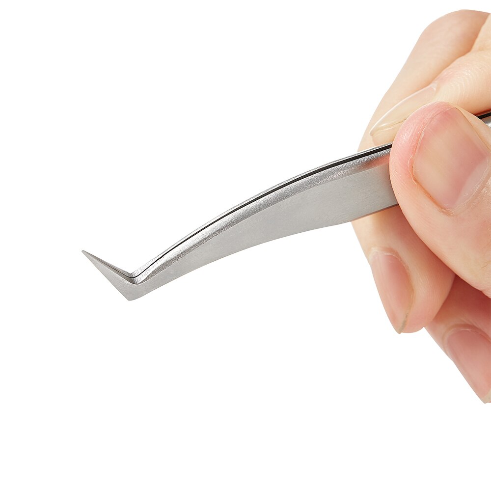 Pinzas de belleza para extensión de pestañas, herramientas de maquillaje de precisión, pinzas para pestañas, juego de injerto de pestañas 6A-SA