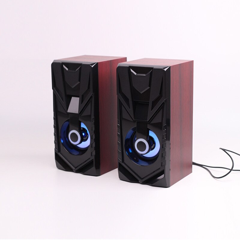 2 Stuks Usb Wired Mini Houten Luidspreker Usb Desktop Laptop Speaker 2.0 Multimedia Kleine Luidspreker Computer Multimedia Speaker