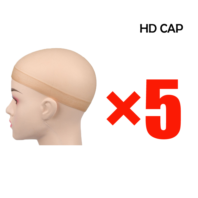 Red elástica para el cabello para mujer, gorro tejido con forro negro, redes para el cabello cómodas, gorro de peluca de rejilla con extremo abierto,: Transparente