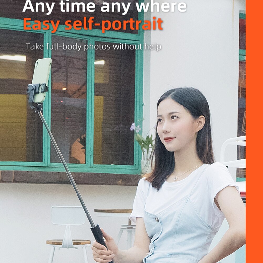 Kabelloser selfie-stick, faltbares mini-stativ mit fernauslöser, ausziehbarer hand-monopod, handyhalterung für ios und android
