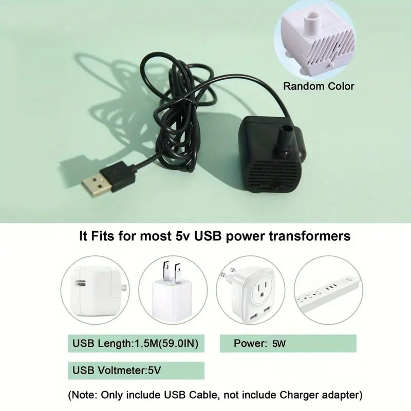 Fuente de agua silenciosa eléctrica USB de 1L para mascotas, tazón de bebida automático para gatos, filtro, dispensador de bebidas para mascotas, bebedero para gatos, filtro de agua