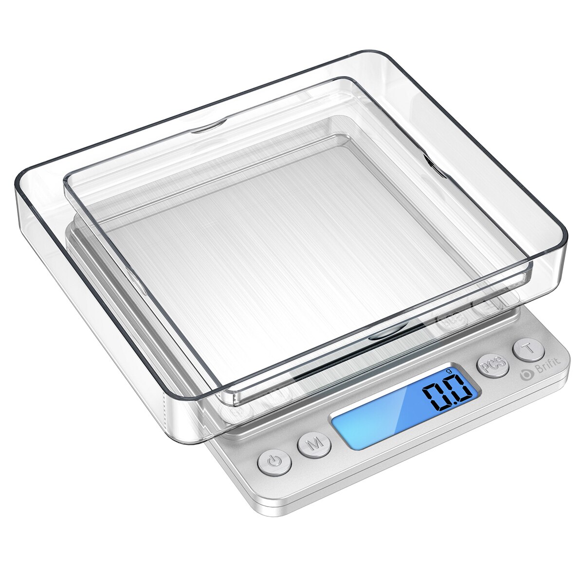 AMIR-báscula Digital de 3kg/0,1g para cocina, minibáscula de bolsillo para comida, joyería de acero inoxidable con pantalla LCD retroiluminada