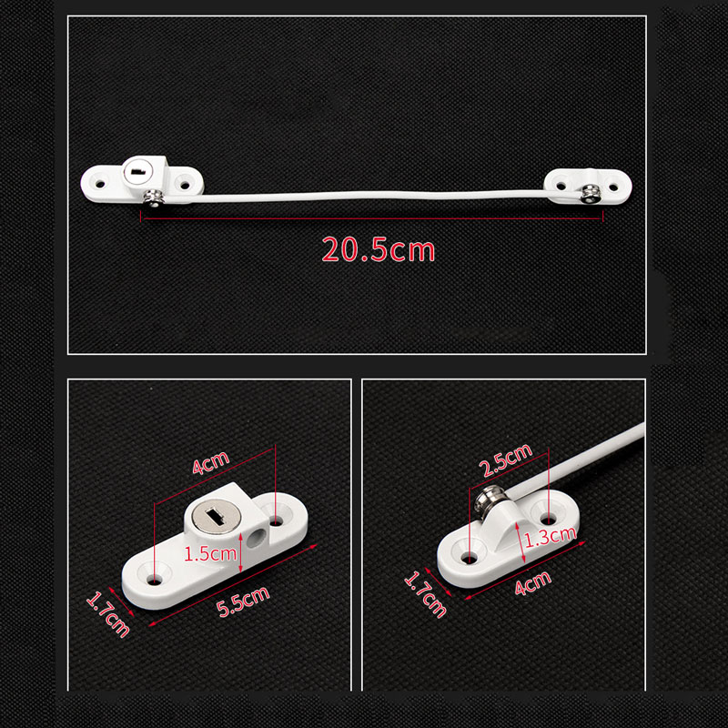 2 Pcs/Lot Child Protection Window Lock Baby Safety Window Limiter Home Use Door Stop Protection for Children Window Locks