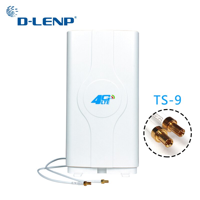 Dlenp 4g lte mimo antenni 700-2600 mhz ja 2- ts9/  crc 9/  sma urosliitin tehosterokotus paneeli antenni 2m kaapeli 88 dbi: Ts9 liitin