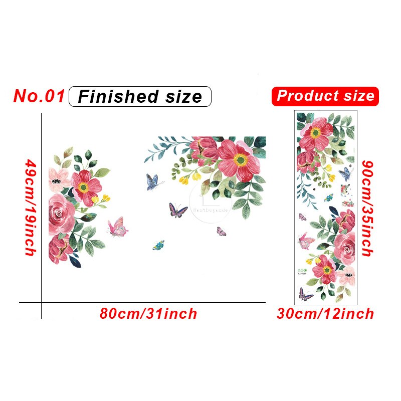 Creatieve Aquarel Bloemen Muurstickers Voor Woonka Vicedeal creatieve-aquarel-bloemen-muurstickers-voor-woonka-vicedeal