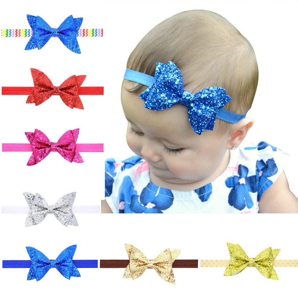 Bandeau pour bébé fille, accessoires pour cheveux infantile, nœud papillon, couvre-chef diadème, pour tout-petits, ruban de bandage pour -né