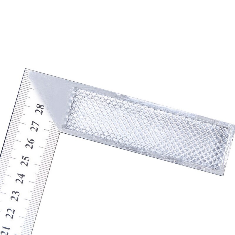 Urijk 30cm 90 Degree Metal Steel Try Square Engineers Wood Measuring Tool Right Angle Ruler Try Square Measuring Tool