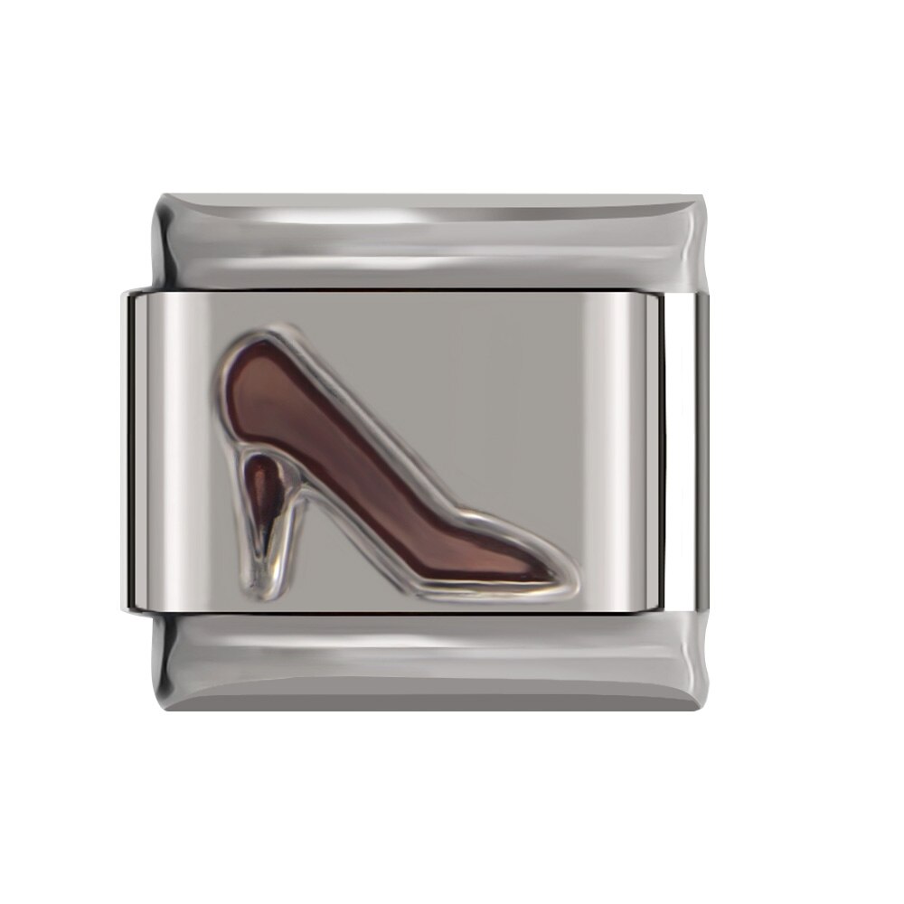 Hapiship Bracelet Charms Leaf Peace Butterfly Star High Heels Daisy Fit 9mm Bracelet Stainless Steel Diy Making F1: F3