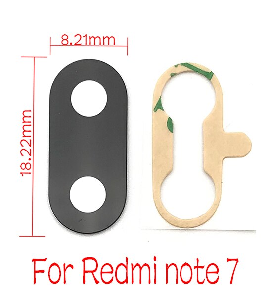 2Pcs/Lot, Rear Back Camera Glass Lens Cover with Ahesive Sticker For Xiaomi Redmi Note 7 6 5 5A 6A 7A Pro Plus S2 9 10: Redmi Note 7