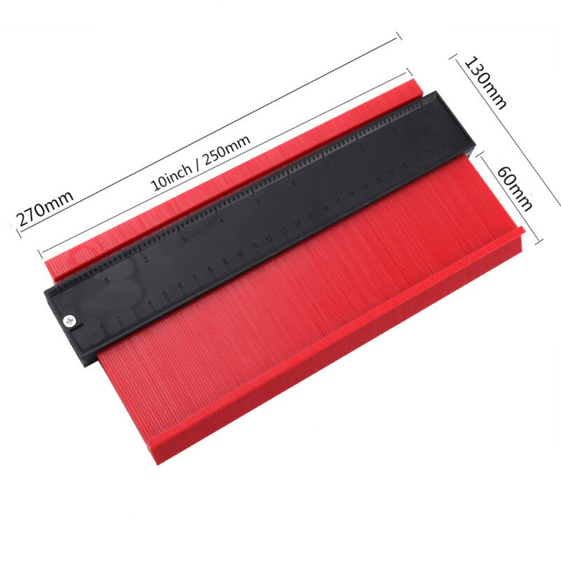 Contour Gauge Plastic Profile Gauge Multifunctional Shape Duplicator Edge Shaping Measure Ruler for Precise: Type-E