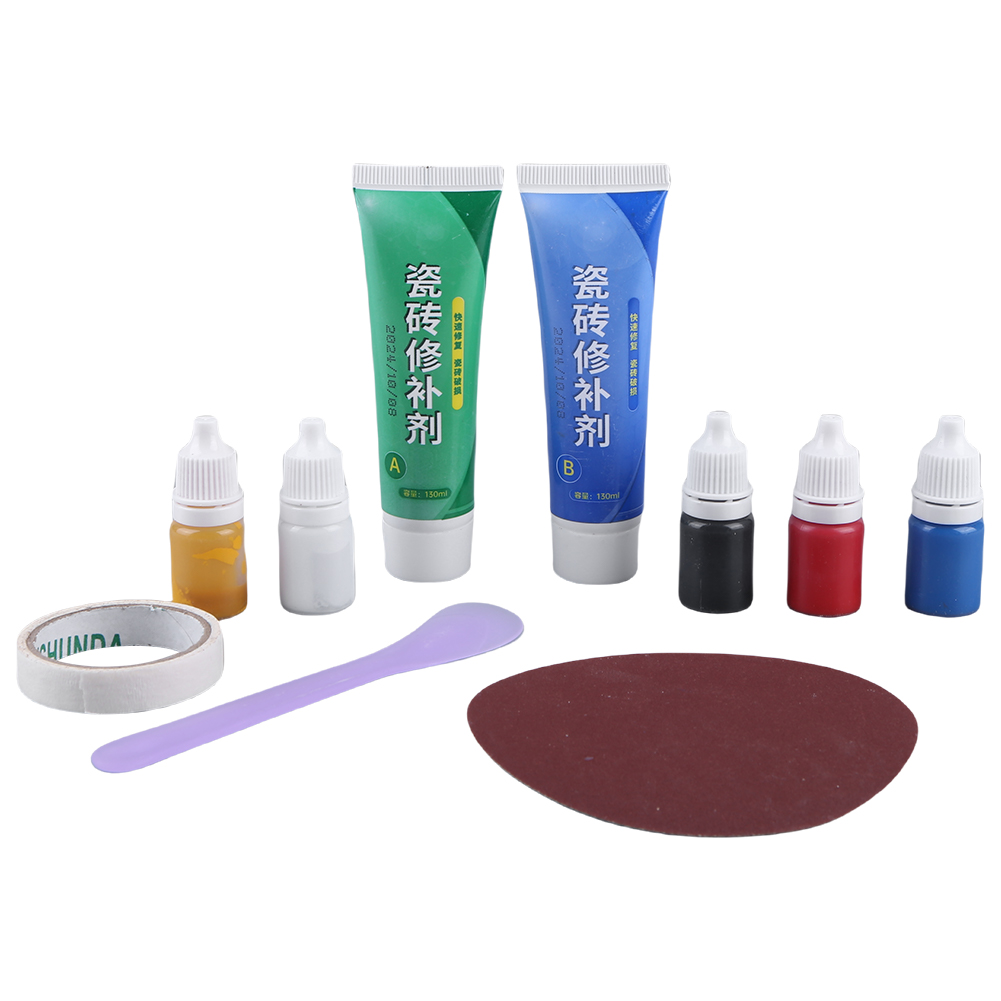 Kit de reparación de azulejos, reparación de grietas, pegamento de masilla, pasta de reparación de azulejos de cerámica, adhesivo de reparación de azulejos para grietas, agujeros, Chips, arañazos, abolladuras