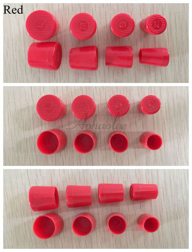 32 par (XS, S, M, L) wysokie obcasy łacińskiej sztylet taniec obcasy stopki antypoślizgowe silikonowe ochraniacze na wysokim obcasie ślub impreza: czerwony XS8 S8 M8 L8