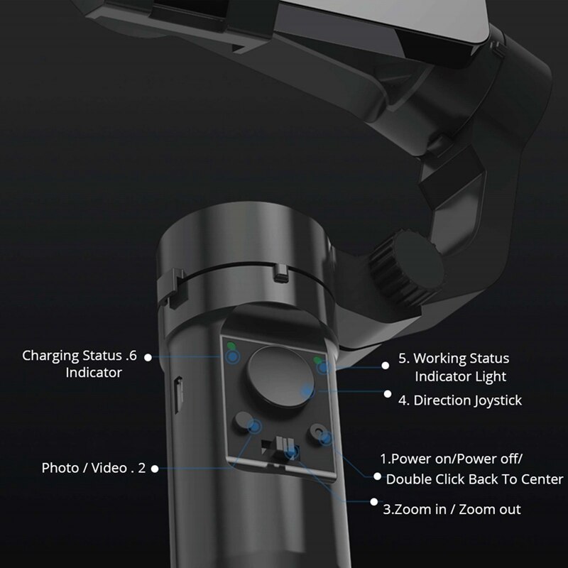 3 Axis Handheld Gimbal Stabilizer Foldable Smartphone Selfie Stick for IPhone 13 Pro for Samsung Mobile Phone Gimbals