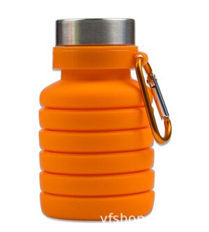 Squeezed Adjustable Water Bottles Bottle Folding Sports Travel Climbing Hiking Drink Bottles Kettle 550ML: B
