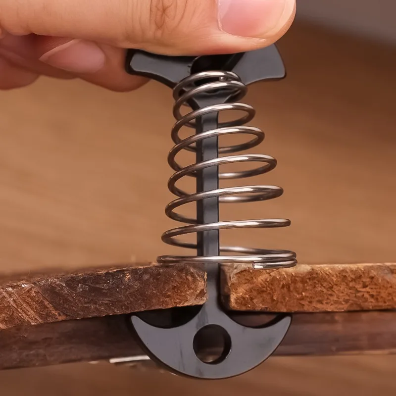 10/5PCS Lente Visgraat Dek Haringen Tent Stakes Luifel Anker Wind Touw Gesp met Karabijnhaak Dek Vaste nagels Camping Tent Haken