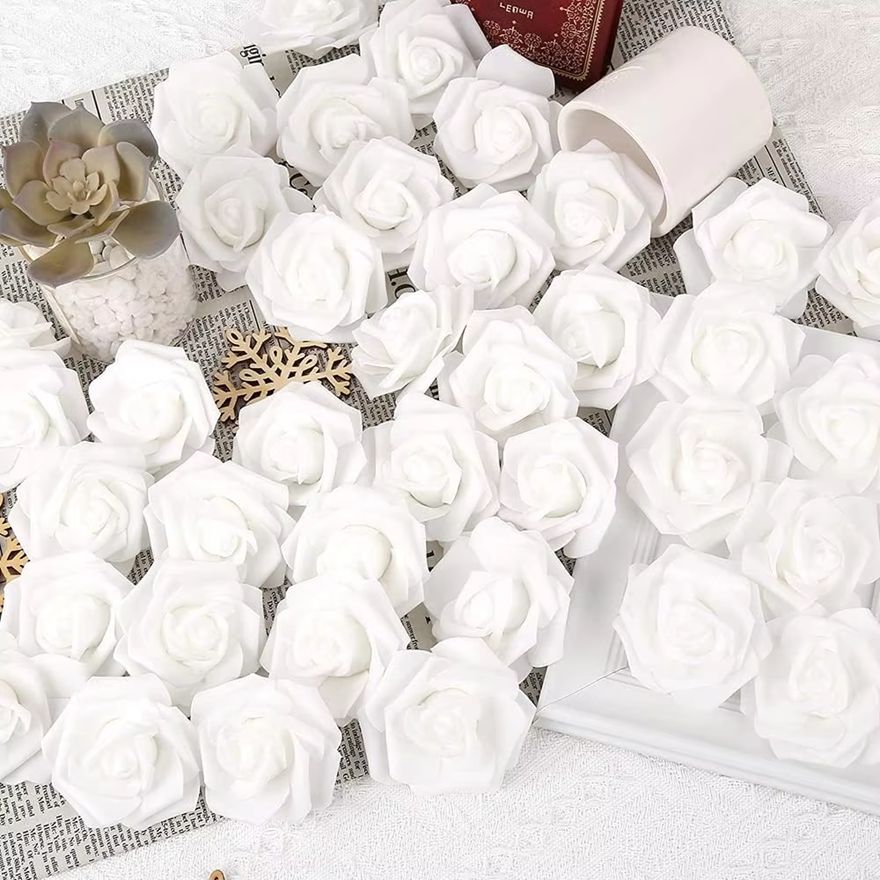 PE-Schaum Rose Hochwertige Blume Weihnachten Hochzeit Brautstrauß Auto Dekor DIY Geschenkbox Kranz Zuhause Outdoor Garten Party